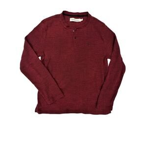 Calvin Klein mens size medium red henley